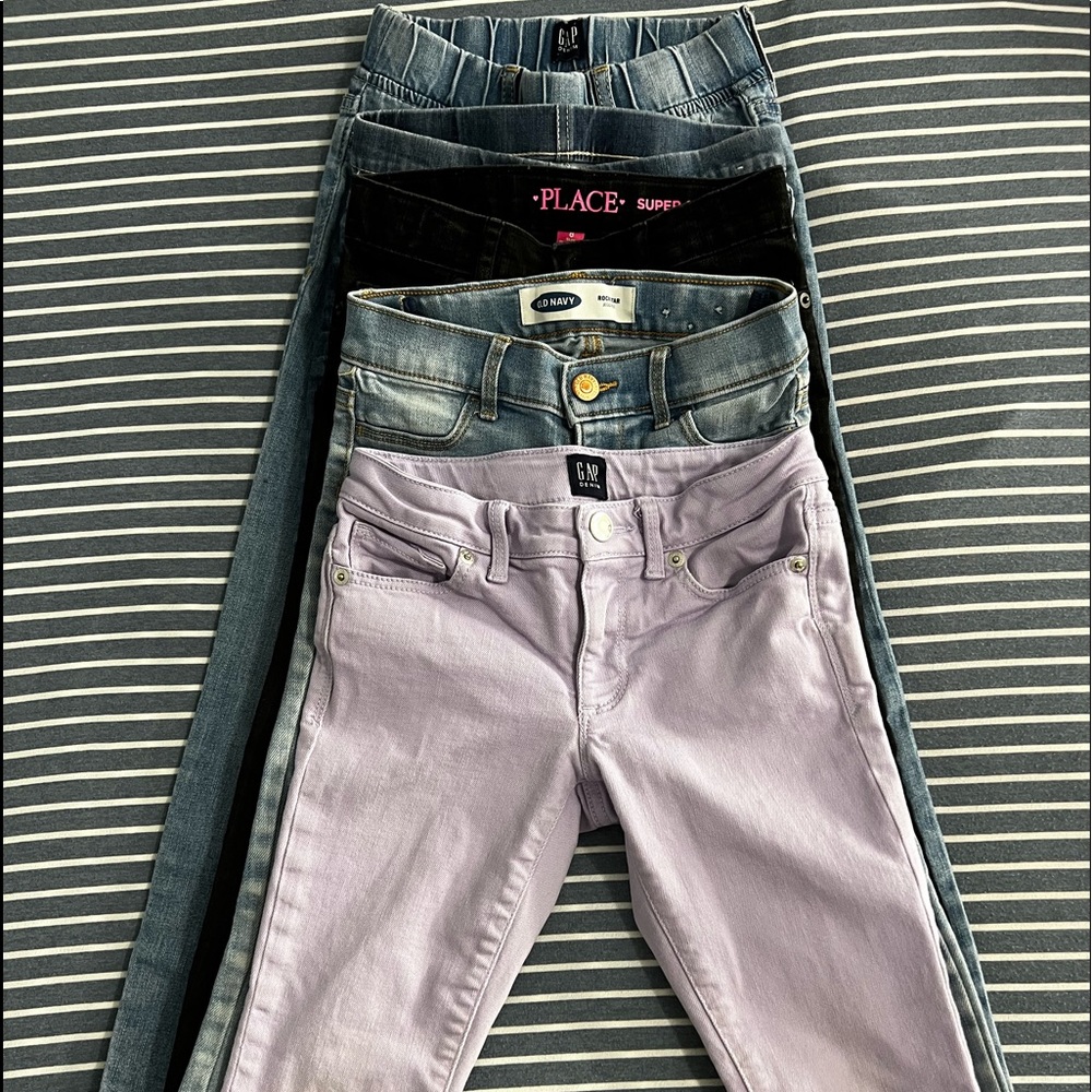5pc Girl Jeans Size 7